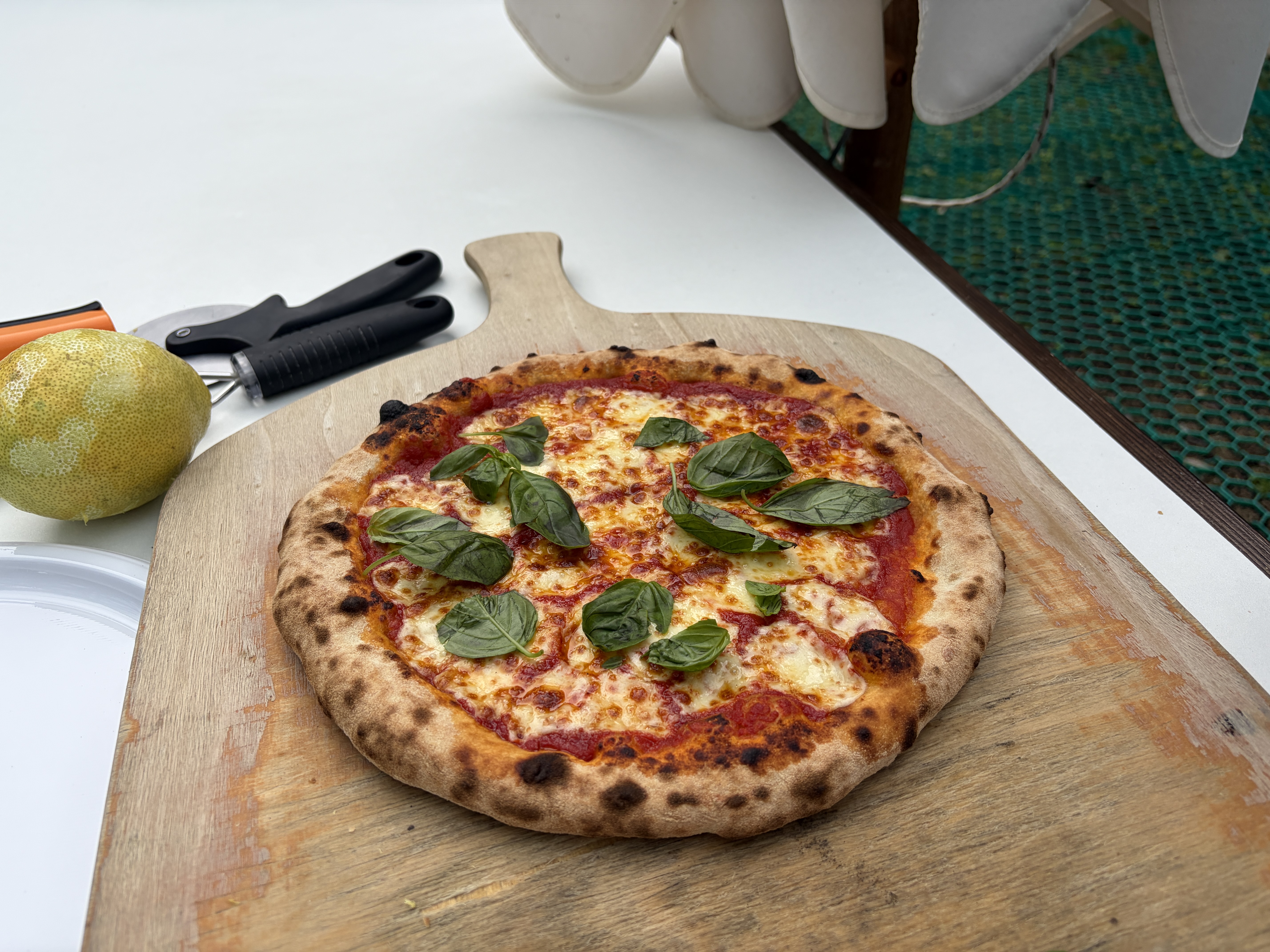 Pizza making in Sorrento, Italy